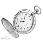 Ezüst színű vonatos Astron zsebóra férfiaknak – quartz, arab számos számlap, gravírozható ajándék (8510-0)