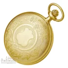 Arany Astron mechanikus zsebóra férfiaknak – 50 mm, fehér arab számos számlappal, gravírozható elegáns ajándék