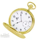 Arany Astron mechanikus zsebóra férfiaknak – 50 mm, fehér arab számos számlappal, gravírozható elegáns ajándék