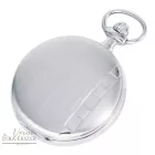 Ezüst színű Astron zsebóra férfiaknak – quartz szerkezet, fehér római számos számlappal (8517-0) gravírozható ajándék