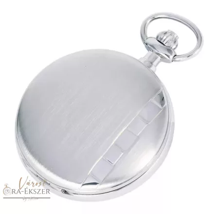 Ezüst színű Astron zsebóra férfiaknak – quartz szerkezet, fehér római számos számlappal (8517-0) gravírozható ajándék