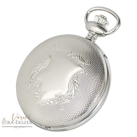 Astron 8518-0 férfi zsebóra, mechanikus automata szerkezet, ezüst színű fémtok, fehér számlap