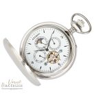 Astron 8518-0 férfi zsebóra, mechanikus automata szerkezet, ezüst színű fémtok, fehér számlap