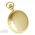 Arany színű Astron zsebóra férfiaknak – quartz, fehér arab számos számlappal, gravírozható elegáns ajándék