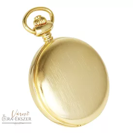   Arany színű Astron zsebóra férfiaknak – quartz, fehér arab számos számlappal, gravírozható elegáns ajándék