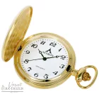 Arany színű Astron zsebóra férfiaknak – quartz, fehér arab számos számlappal, gravírozható elegáns ajándék