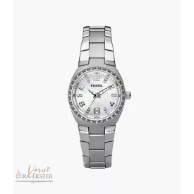   FOSSIL AM4141 NŐI KARÓRA EZÜST SZÍNŰ NEMESACÉL TOKKAL ÉS NEMESACÉL CSATTAL DÁTUMKIJELZÉSSEL 