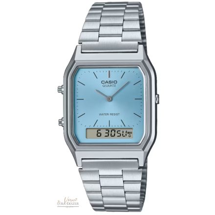 CASIO VINTAGE NŐI ANA-DIGI KARÓRA KÉK SZÁMLAPPAL  AQ-230A-2A1MGYES