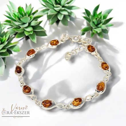 EZÜST BOROSTYÁN KÖVES KARKÖTŐ