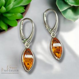 EZÜST BOROSTYÁN KÖVES FÜLBEVALÓ