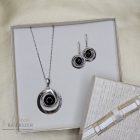 EZÜST ONIX KÖVES FÜLBEVALÓ