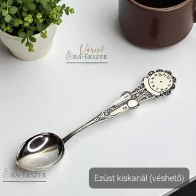 925 Ezüst kiskanál keresztelőre, véshető