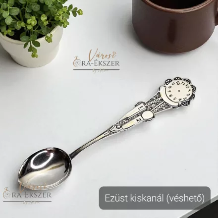 925 Ezüst kiskanál keresztelőre, véshető