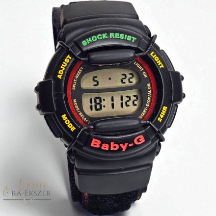 CASIO BABY-G FEKETE SZÍNŰ NŐI KARÓRA TÉPŐZÁRAS SZÍJJAL BG-320