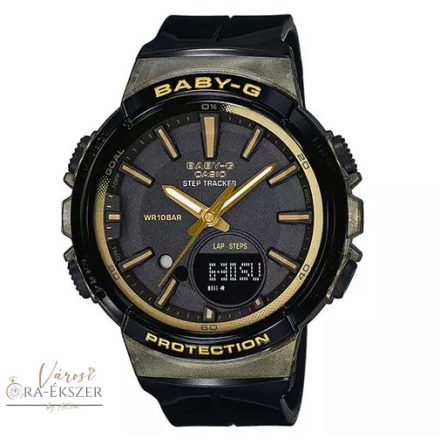 CASIO BABY-G NŐI FEKETE-ARANY SZÍNŰ NŐI KARÓRA BGS-100GS-1AER
