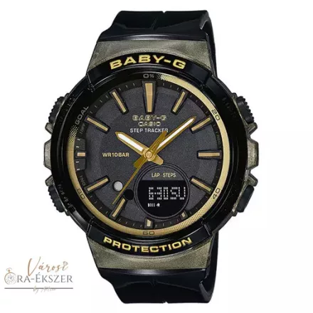 CASIO BABY-G NŐI FEKETE-ARANY SZÍNŰ NŐI KARÓRA BGS-100GS-1AER