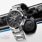 CASIO EDIFICE EFK-100CD-1AER AUTOMATA KARÓRA, NEMESACÉL TOK ÉS CSAT, FEKETE KARBON SZÁMLAP,  ZAFÍR ÜVEG
