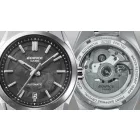 CASIO EDIFICE EFK-100CD-1AER AUTOMATA KARÓRA, NEMESACÉL TOK ÉS CSAT, FEKETE KARBON SZÁMLAP,  ZAFÍR ÜVEG