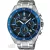 Casio Edifice sportos férfi karóra kék-fekete számlappal és acél szíjjal – EFR-552D-1A2