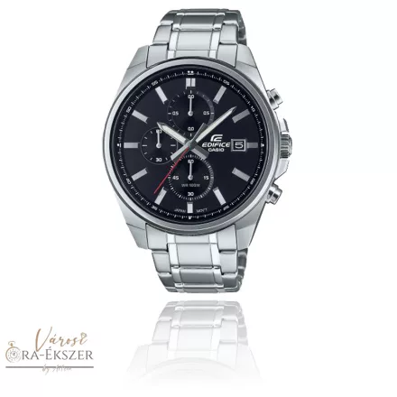 CASIO EDIFICE FÉRFI CHRONOGRAPH KARÓRA FEKETE SZÁMLAPPAL EFV-610D-1AVUEF