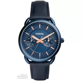   FOSSIL NŐI KARÓRA KÉK SZÍNŰ NEMESACÉL TOKKAL, KÉK SZÍNŰ VALÓDI BŐR SZÍJJAL ES4092