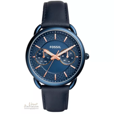 FOSSIL NŐI KARÓRA KÉK SZÍNŰ NEMESACÉL TOKKAL, KÉK SZÍNŰ VALÓDI BŐR SZÍJJAL ES4092