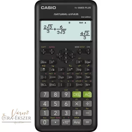 CASIO FX 350 ES PLUS TUDOMÁNYOS SZÁMOLÓGÉP, 252 FUNKCIÓ, EGYENLETEK, TÁBLÁZATOK, TÖRTSZÁMÍTÁS