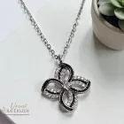 925 EZÜST NYAKLÁNC VIRÁG MEDÁLLLAL