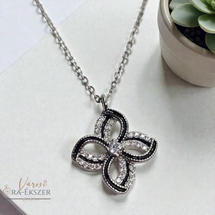 925 EZÜST NYAKLÁNC VIRÁG MEDÁLLLAL