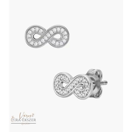 FOSSIL JFS00634040 EZÜST SZÍNŰ NEMESACÉL VÉGTELEN ALAKÚ BESZÚRÓS FÜLBEVALÓ