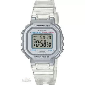   CASIO SZÜRKE-ÁTLÁTSZÓ SZÍNŰ DIGITÁLIS KARÓRA LA-20WHS-7AEF