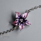 ACÉL VIRÁGOS ÉKSZERSZETT