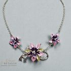 ACÉL VIRÁGOS ÉKSZERSZETT