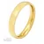 Nemesacél karikagyűrű férfiaknak – kerekített, arany színű, fényes, 4 mm, gravírozható