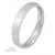 Nemesacél karikagyűrű férfiaknak – kerekített, ezüst, fényes, 4 mm, gravírozható