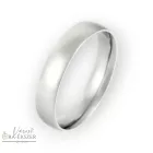 Nemesacél karikagyűrű – ezüst színű, 5 mm, letisztult design, gravírozható