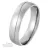 Nemesacél karikagyűrű férfiaknak – kerekített, fényes, ezüst színű, 6 mm, gravírozható