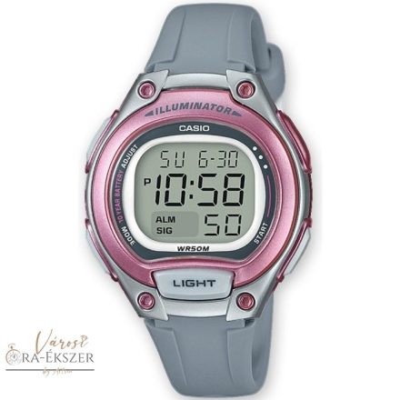 CASIO  RÓZSASZÍN-SZÜRKE SZÍNŰ DIGITÁLIS KARÓRA LW-203-8AVEF