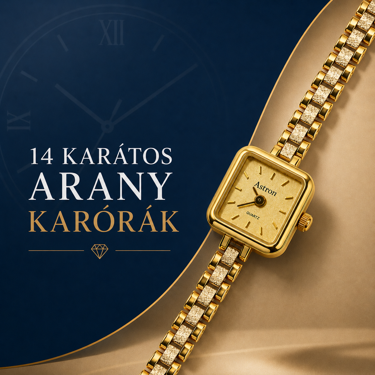 14 karátos női arany karórák – időtálló elegancia többféle arany színben